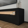 Hanah Home Soporte para TV Batı - Wood Black con Luces LED